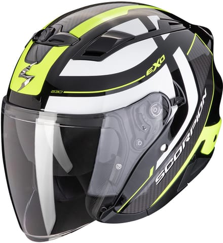 Scorpion EXO-230 Pul Zwart Neon Geel Jet Helm - Helm