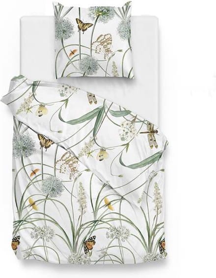 Zohome Tamar Dekbedovertrek - Eenpersoons - 140x200/220 cm - White