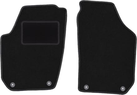 Voormatten zwart voor: Skoda Fabia II hatchback, stationwagen (2007-2014)