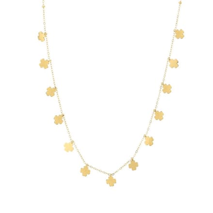 Multi klaverketting goud- dames- trendy- kerst- sint- moederdag