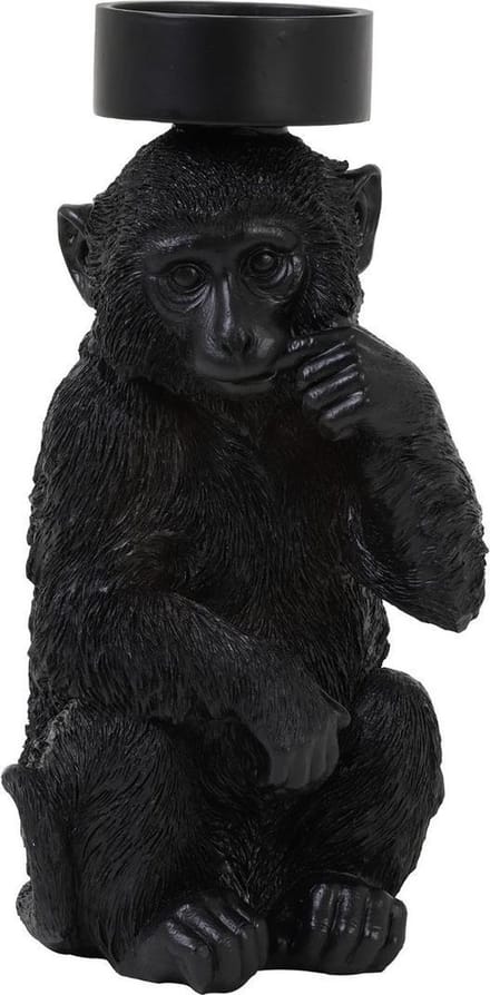 Light & Living - Kandelaar MONKEY - 16.5x15x32cm - Zwart