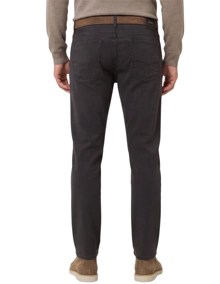 jeans Brax Chuck antraciet katoen effen