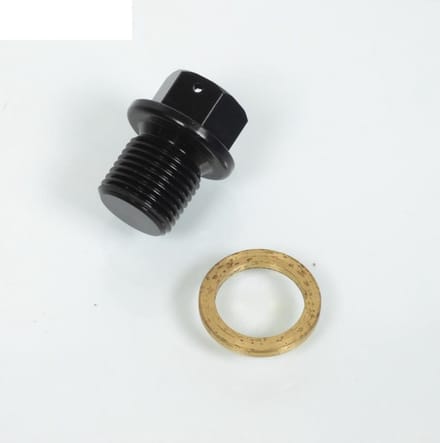 Aftapplug M10 spoed 125 zonder magneet Tecnium voor motor scooter cross enduro