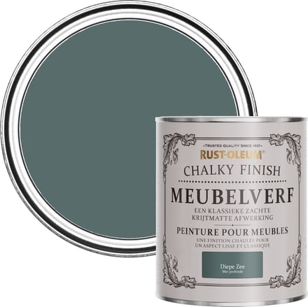 Rust-Oleum Groen Chalky Finish Meubelverf - Diepe Zee 750ml
