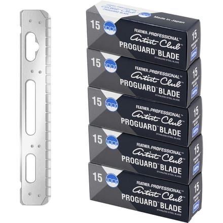 Feather shavette scheermesjes Professional Blades PG-15 Proguard (feather safety razor company)