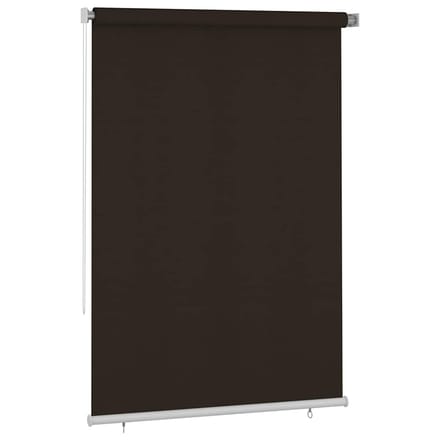 vidaXL - Rolgordijn - voor - buiten - 165(B)x230(H) - cm - HDPE - bruin