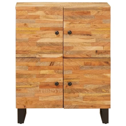 vidaXL - Bijzetkast - Bruin - 60 - x - 33 - x - 75 - cm - Massief - Mango - Hout