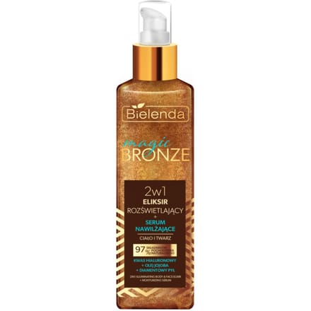 Bielenda Magic Bronze 2-in-1 Illuminating Elixir Moisturising Serum for Face &amp; Body 150 ml
