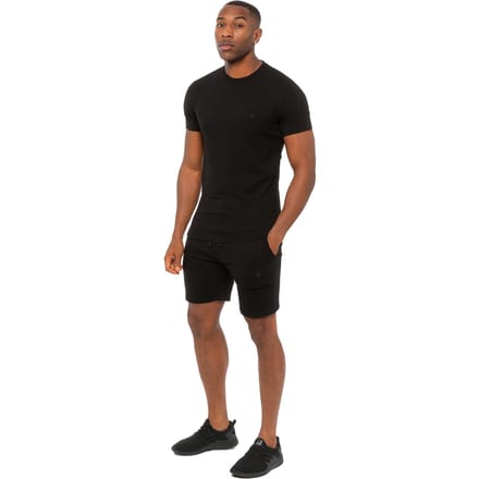 Enzo | Heren Slim Fit T-shirt & Fleece Shorts Set