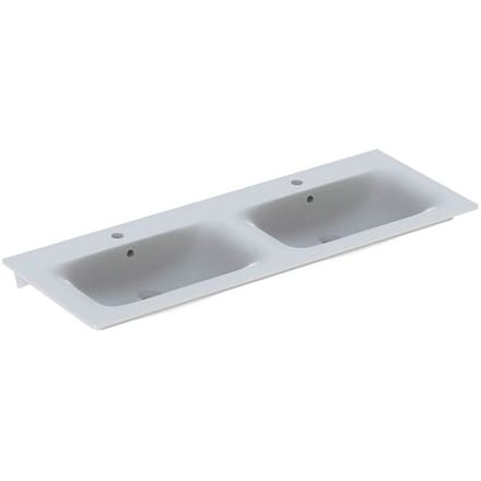 Geberit Renova Plan double furniture washbasin 130 x 48 cm 122230000