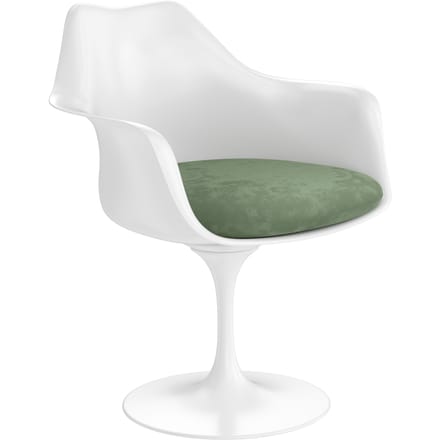 Knoll International Saarinen Tulip Armleunstoel - Eva 140 - lago - wit