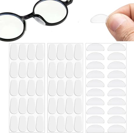 Siliconen Neuspads - Bril neusgrepen - Bril Stabiliseren - Zelfklevend Antislip - 10 mm dik - Transparant