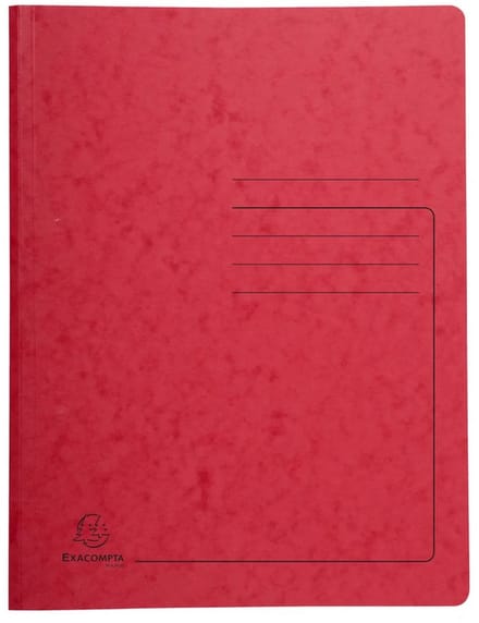 Exacompta 240225E map Pletbord Rood A4