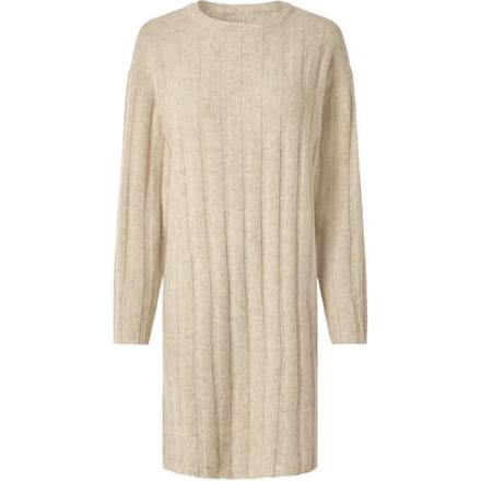 ESMARA Gebreide dames jurk (Beige, M (40/42))