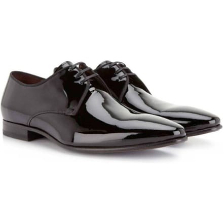 Floris van Bommel Floris van Bommel Veterschoenen zwart lak Leer