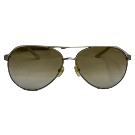 Tom Ford Aviator zonnebril in ivoorkleurig acetaat