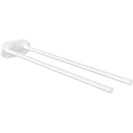 Emco round white towel rail, 2-arm, rigid, 40 cm 435013940