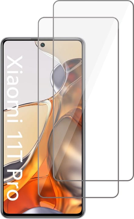 Screenprotector geschikt voor Xiaomi Mi 11T Pro - Beschermglas - Glas Screen Protector - 2 Stuks