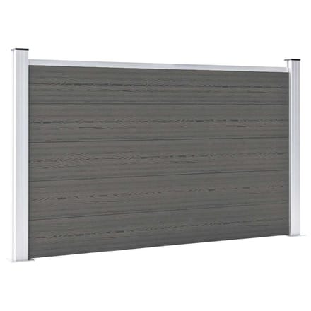 vidaXL - Schutting - 180x105 - cm - HKC - grijs