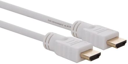 High-Speed Hdmi® 2.0 Met Ethernet - Plug Naar Plug - Wit / Basis / 1.5 M / M-M