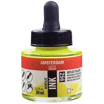 Amsterdam Acrylic Ink Fles 30 ml Reflexgeel 256