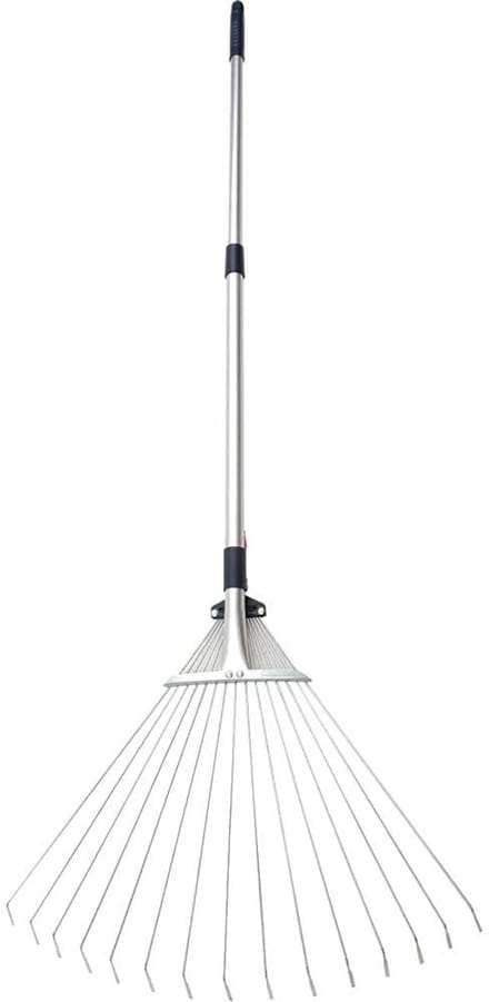 Gazonhark Aanpasbaar - Gazon opruimer - Gazon onderhoud - Verstelbare breedte - 155 cm lengte - Metaal