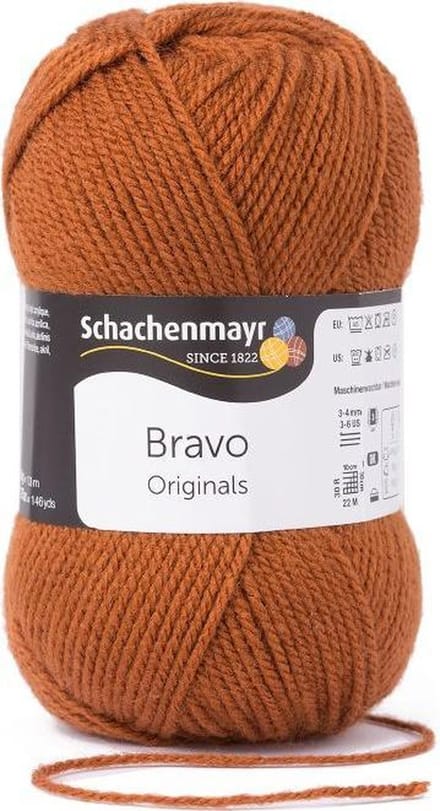 Bravo Wol - 50 gram -  Oranje/Bruin