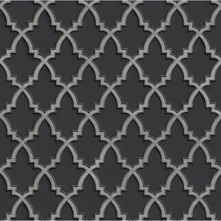 Wallstitch Moroccan trellis black DE120028