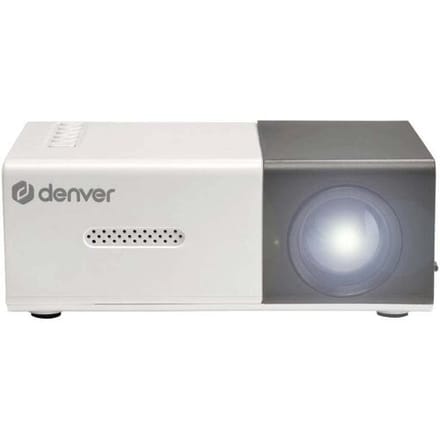 DENVER Projector PR-1000 - Mini projector with included power adaptor and HDMI cables. - 320 x 240 - 30 lumens