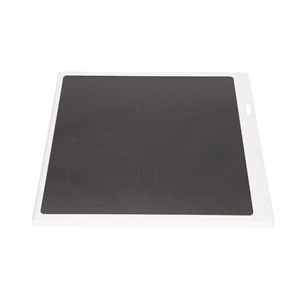 AEG glasplaat met kader, wit, 596x600mm 140114306743