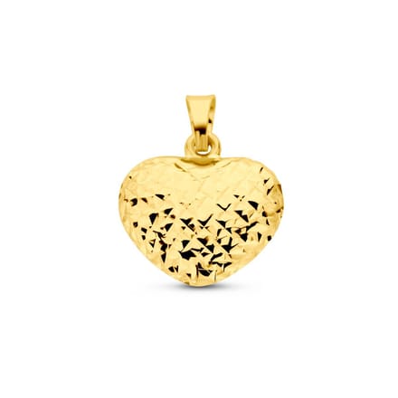14K geelgoud hanger hart gediamanteerd 4029658
