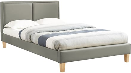 Gestoffeerd bed CELINE 120 x 200 cm in grijs