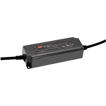 MEAN WELL NPF-40-24 LED-driver, LED-transformator Constante spanning, Constante stroomsterkte 40 W 1.6 A 24 V/DC Niet dimbaar, PFC-schakeling,