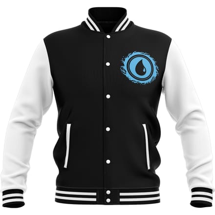 Magic: The Gathering Island Roundel Varsity Jacket - Black/White - M