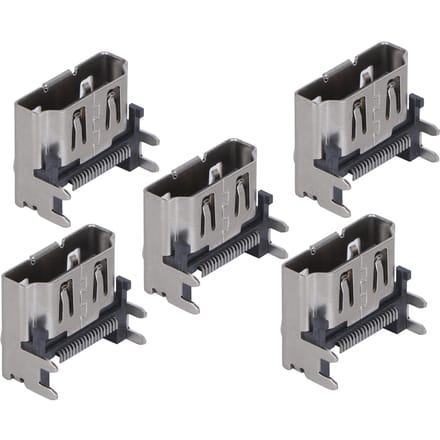 5 Pièces Connecteur d'Interface de Port Prise HDMI de Console de Jeu Remplacement pour PS4 SLIMPRO gray
