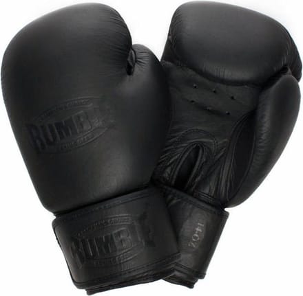 Rumble Retro Zwart Leer (kick)bokshandschoen 14 Oz