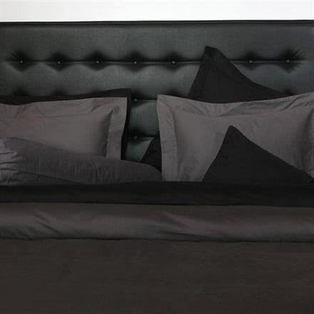 Refined Basic Twill hoeslaken - Antracite - 2-persoons (140x200 cm)