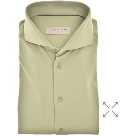 John Miller Overhemd The Miller Hyperstretch Shirt Licht Groen / male