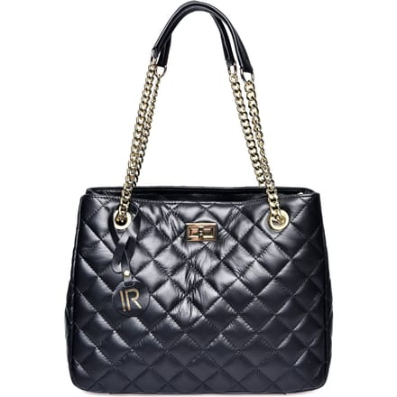Isabella Rhea Zwart Rundleer Tas