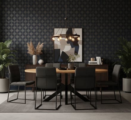 Ovale Melamine Eettafel met Metalen - 190x100 cm - Novihome