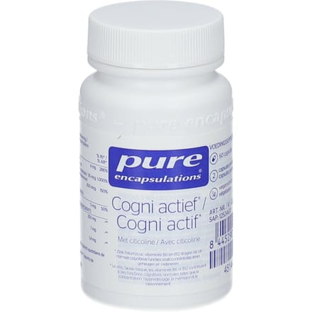 Pure Encapsulations Cogni active | Innovatieve formule voor geheugen en concentratie 60 Capsules