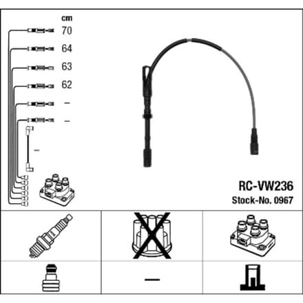 Bougiekabelset NGK 0967
