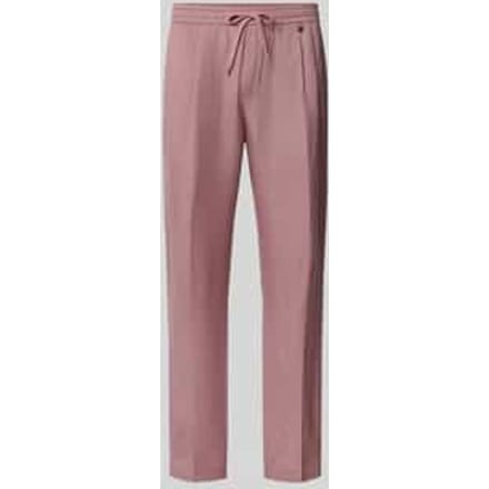 regular fit broek van mix van linnen en viscose model 'NEIL'