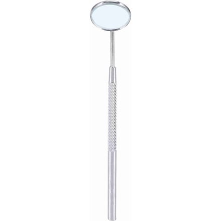 Roestvrijstalen mondspiegel voor het controleren van wimperverlenging en het aanbrengen van wimpers. white