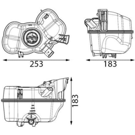 Expansievat, koelvloeistof MAHLE CRT 349 000S