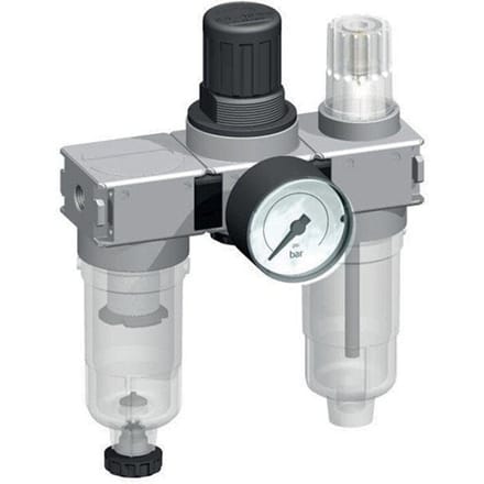 FRL 3-Delig G1/8'' 750l/min 0.5-10.0bar/7-145psi Semi-Auto 40 mm Manometer Metaal Multifix 0