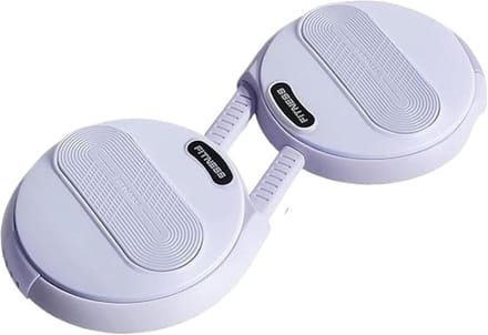 Buikspier Twister Board - Taille Trainer - Core Training - Met Weerstandsbanden - Compact Ontwerp - Lichtpaars