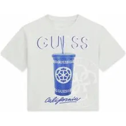 T-shirt met opdruk voor meisjes Guess Midi