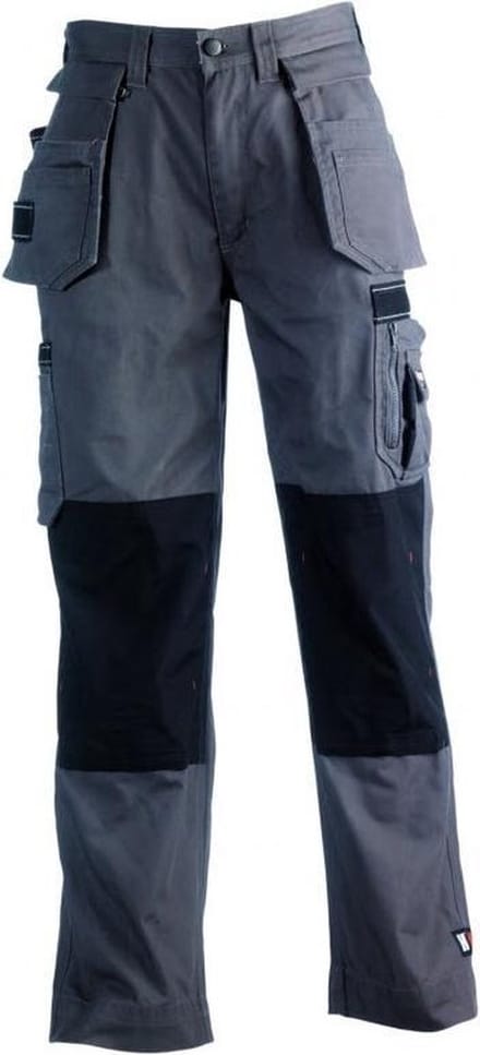 Herock HERCULES Werkbroek - Met kniestukken - Grijs/Zwart - NL:62 BE:56