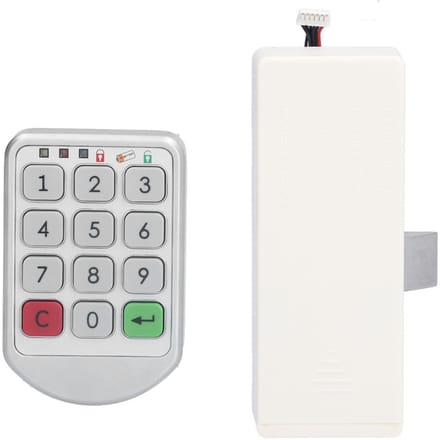 Serrure à mot de passe intelligente Serrure électronique à code multifonctionnelle pour cabines de sauna, classeurs, bureaux white